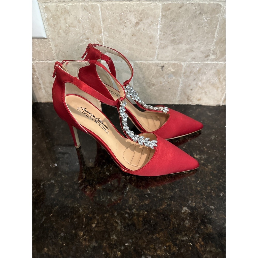 Badgley Mischka Fabia Pointed Toe Slip On D'orsay Pumps 5.5 Wedding Prom Dance